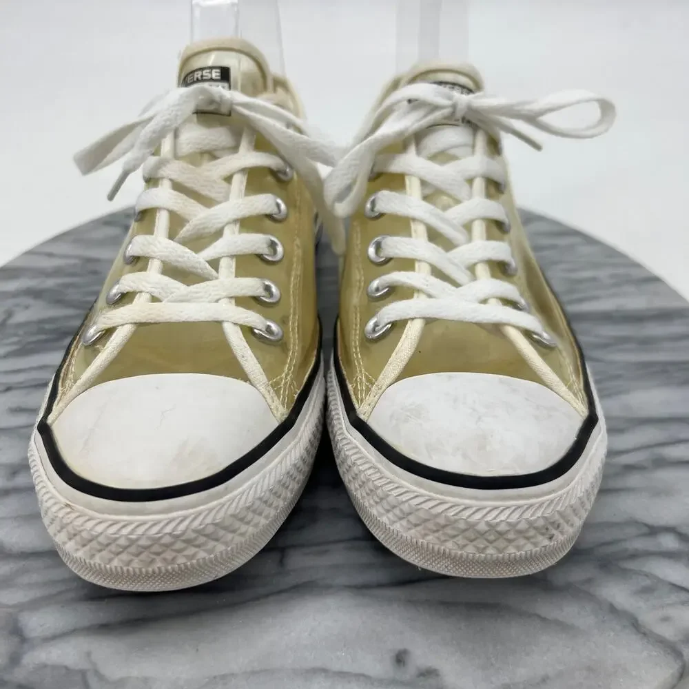 Converse Shoes Womens 8 Clear Plastic Sneakers Chucks All Star Lace Up 148633C - Picture 3 of 12